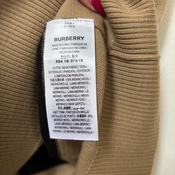BURBERRY Icon Stripe Merino Wool Skirt Size Small NWOT - Picture 7 of 8